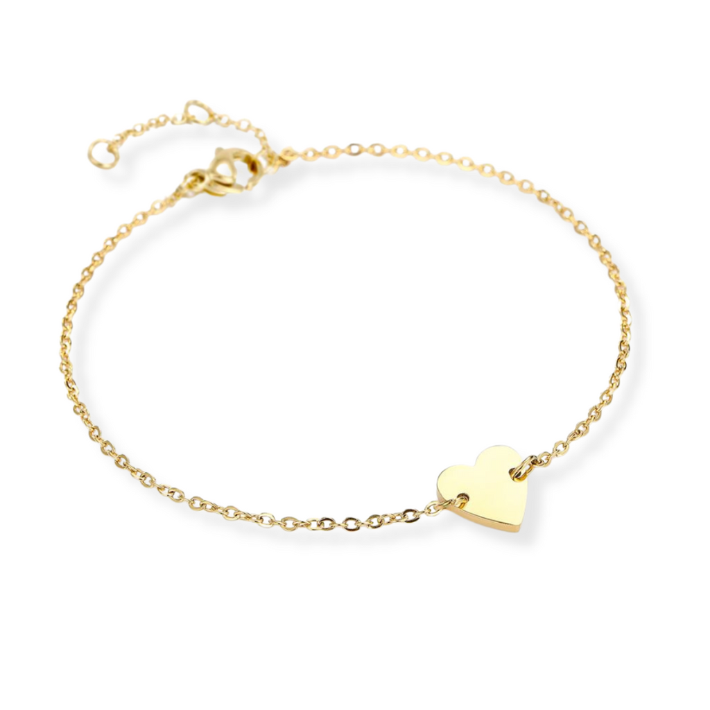 Gold Heart Bracelet | Heart Bracelet | FLEURENZ
