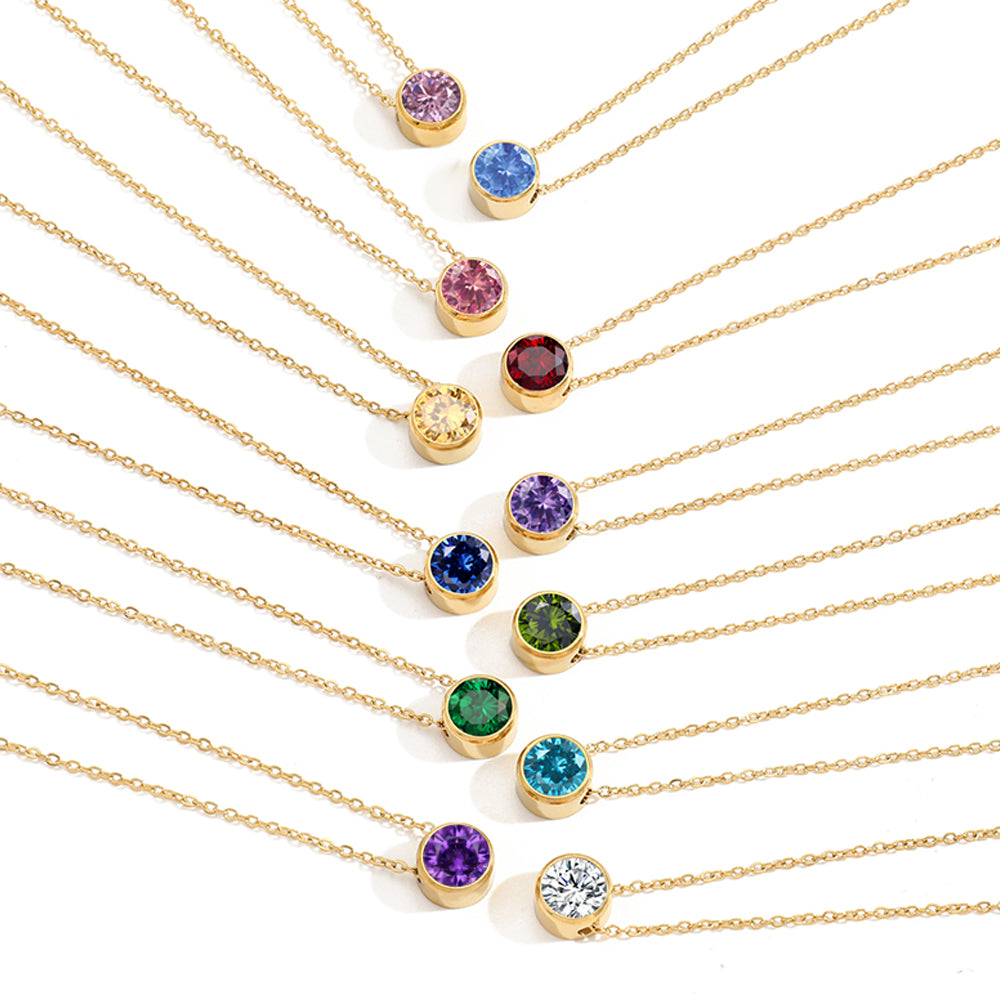 Gold Birthstone Necklaces | Birthstone Necklaces | FLEURENZ
