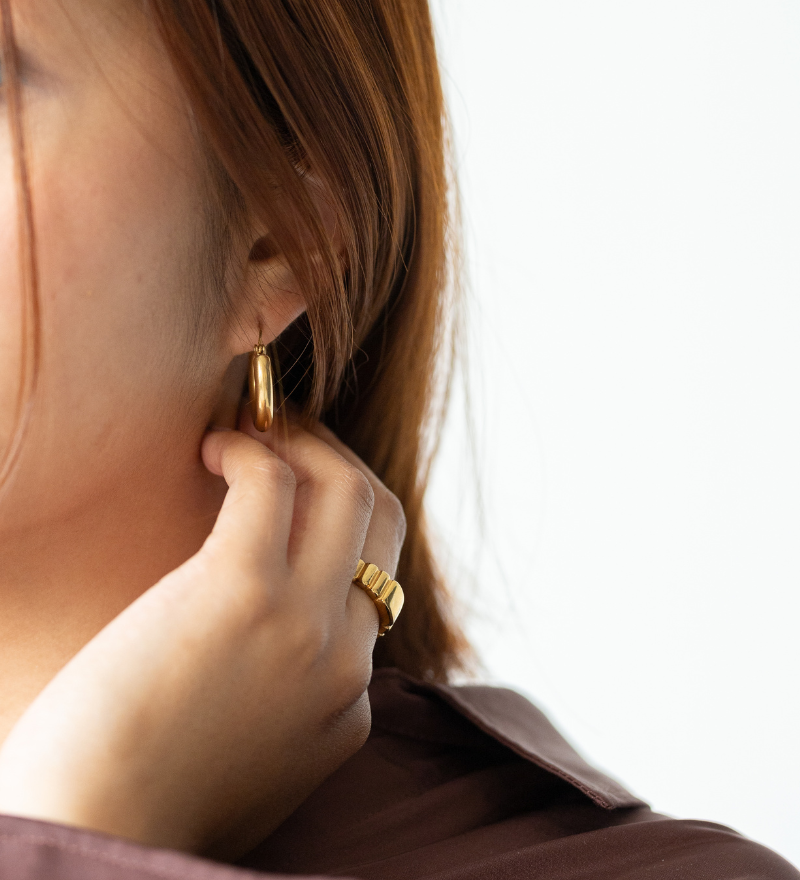 JENNIE Chunky Hoop Earrings | Chunky Hoop Earrings | FLEURENZ