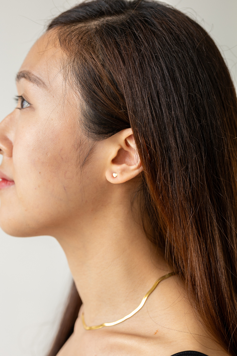 GABRIELLE Heart Stud Earring | Heart Stud Earring | FLEURENZ