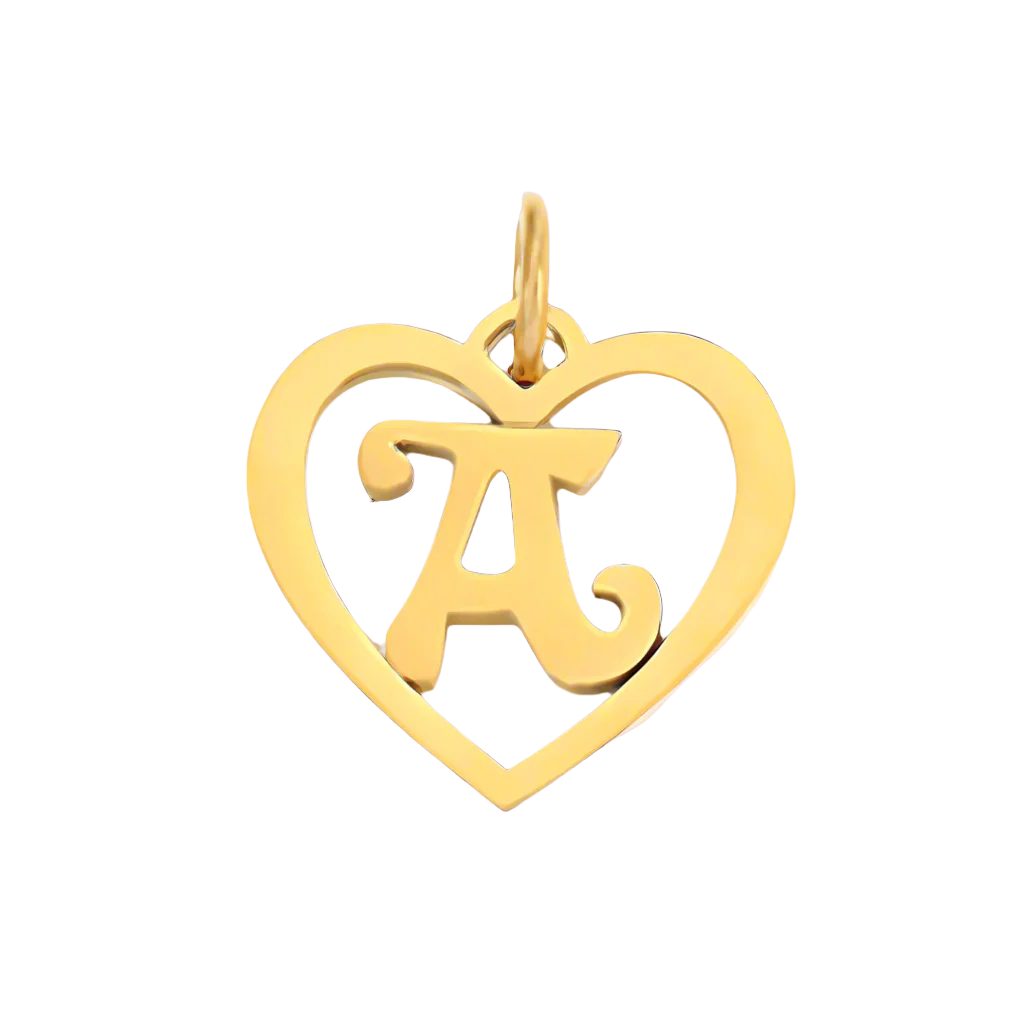SINTA Heart Initial Necklace