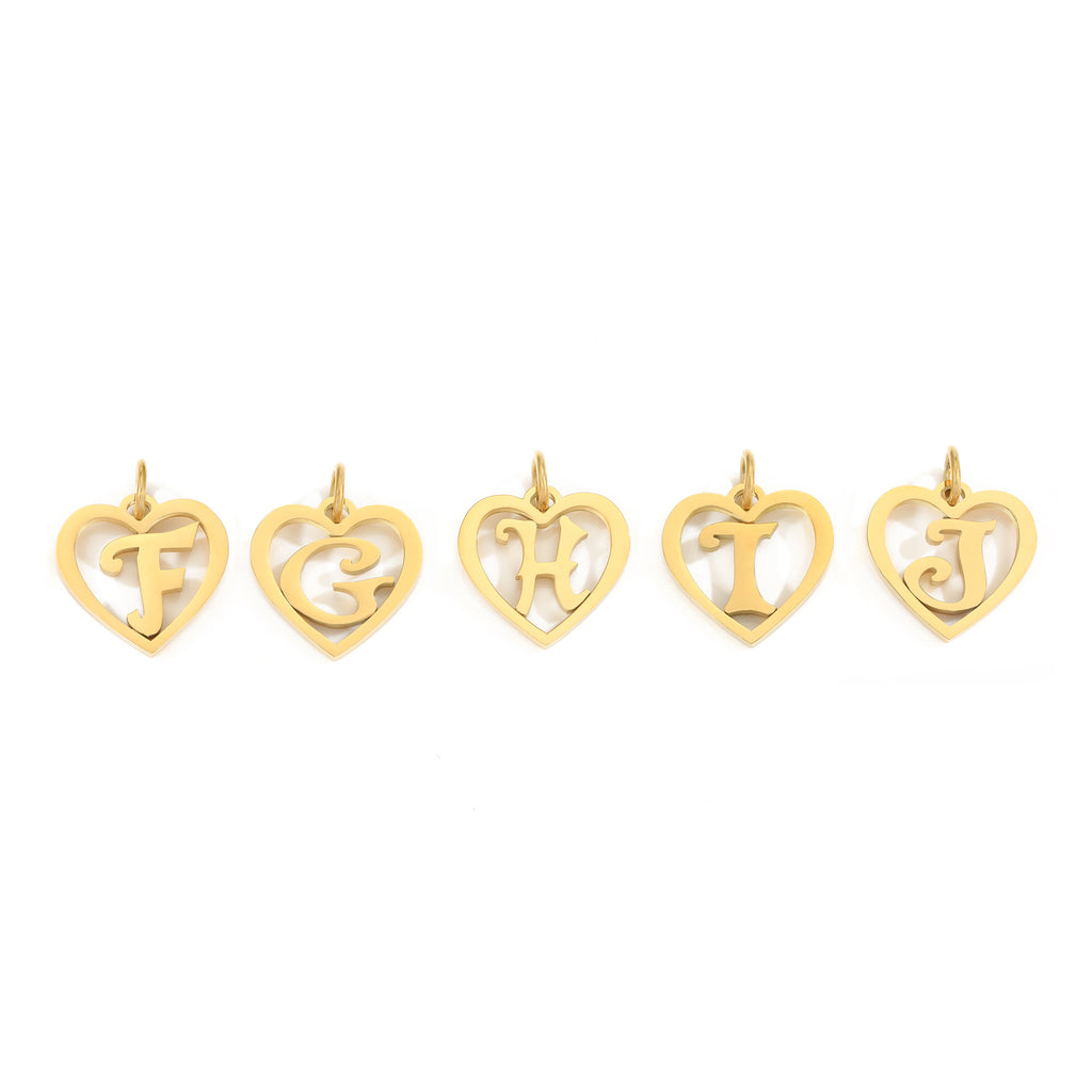 SINTA Heart Initial Necklace