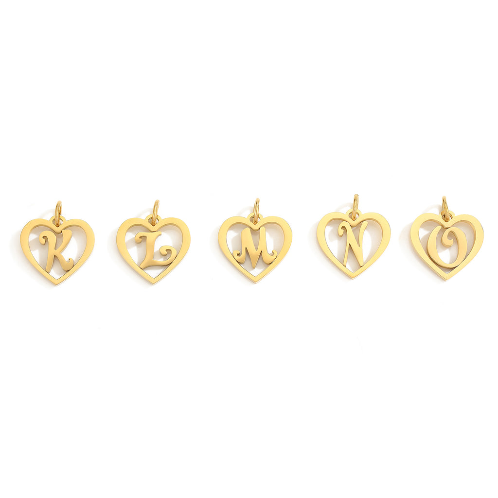 SINTA Heart Initial Necklace