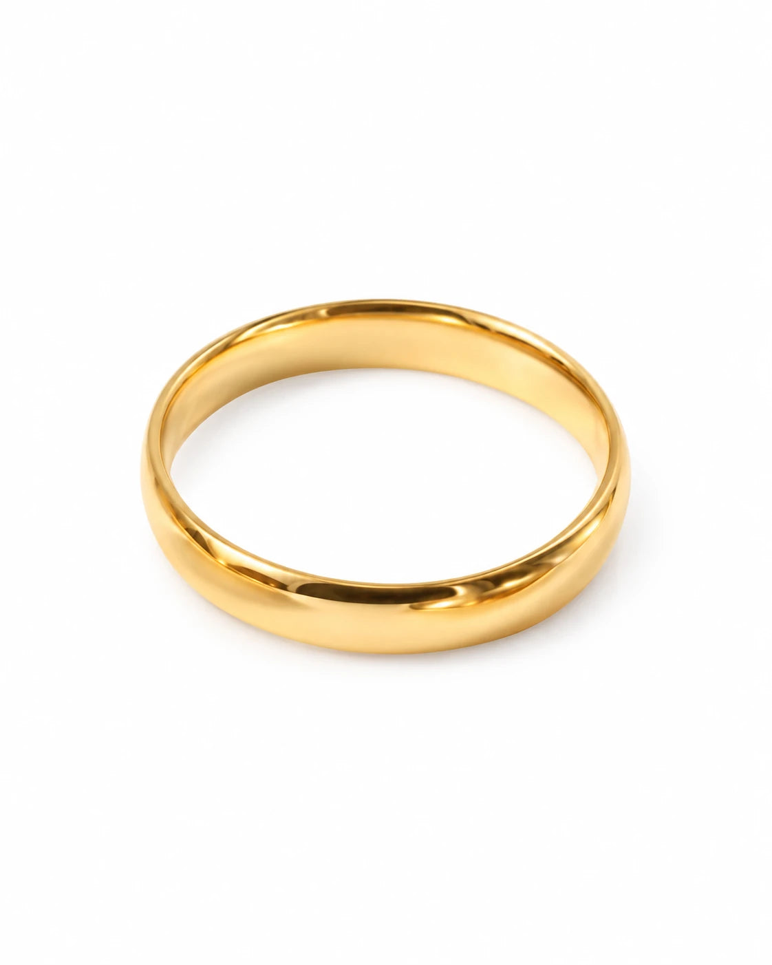 FLEURENZ JIMMY gold band ring on a white background