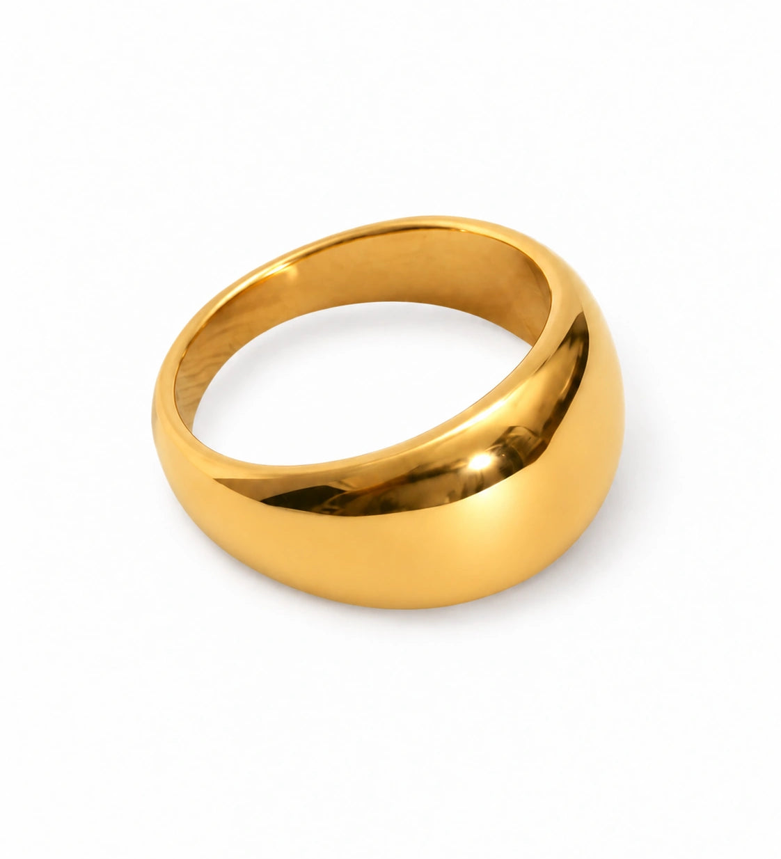 JUNE gold dome ring by FLEURENZ