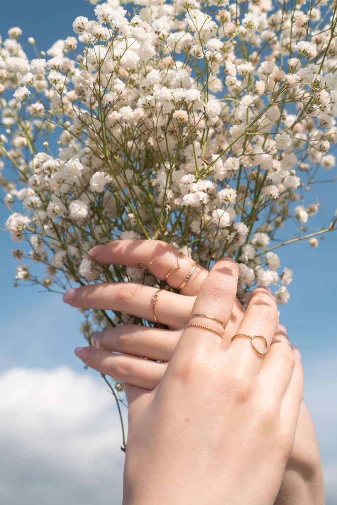 FLORENCE Beaded Stacking Ring | FLORENCE Ring | FLEURENZ