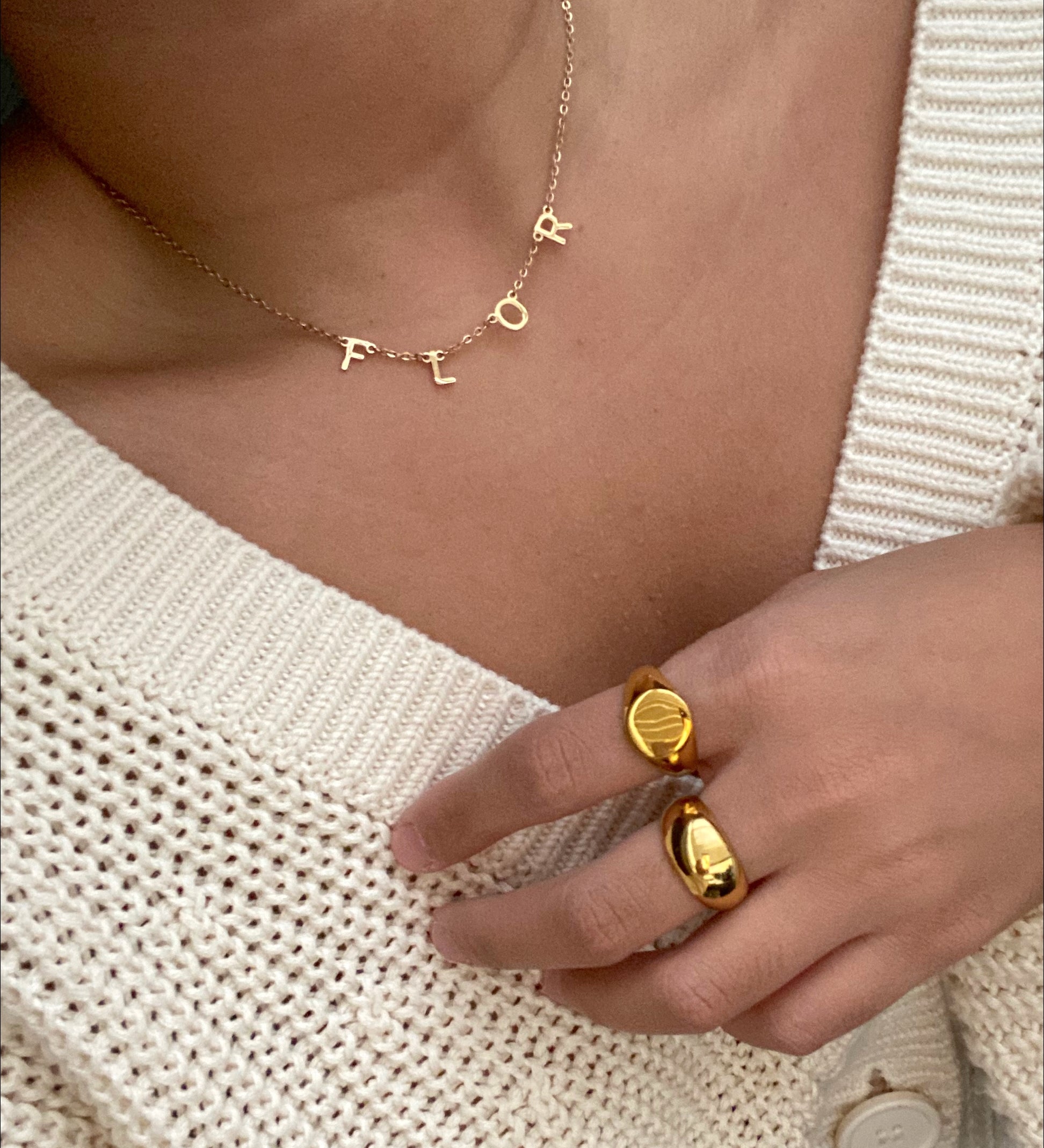 LUNA Custom Letter Necklace