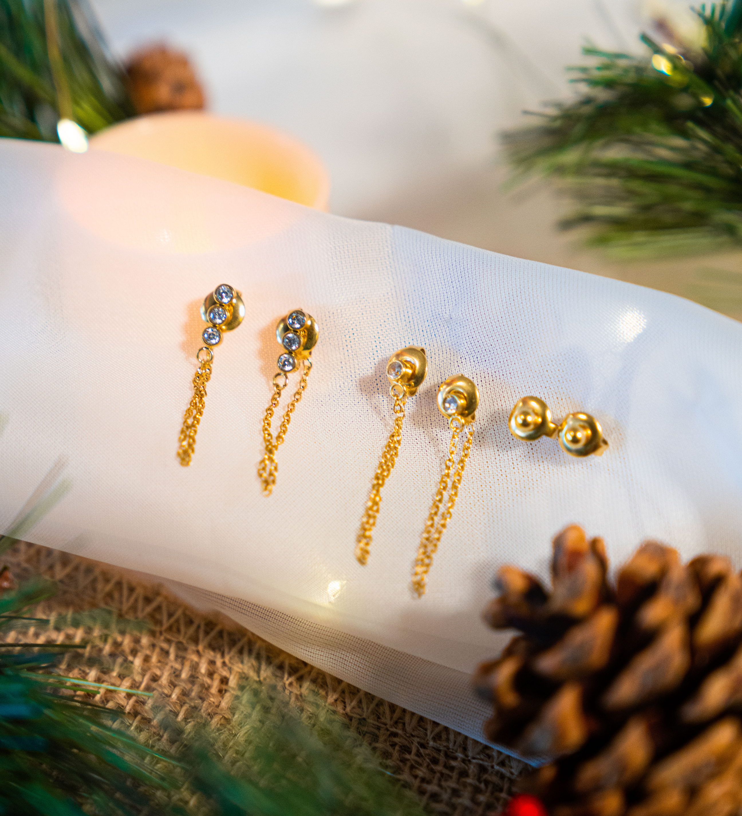 FLORENTINA Chain Drop Earring | FLORENTINA Earrings | FLEURENZ