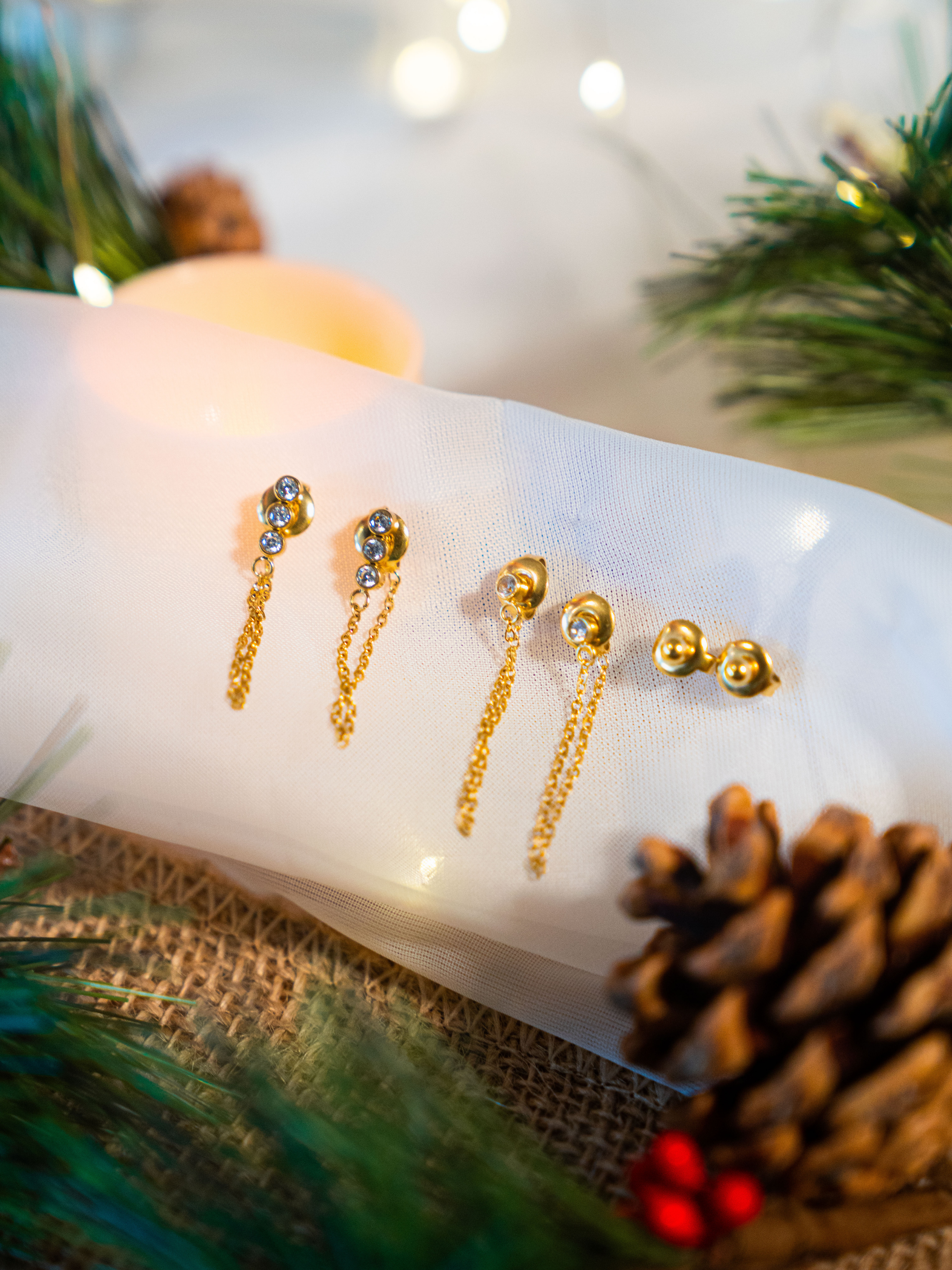 FLORENTINA Chain Drop Earring | FLORENTINA Earrings | FLEURENZ