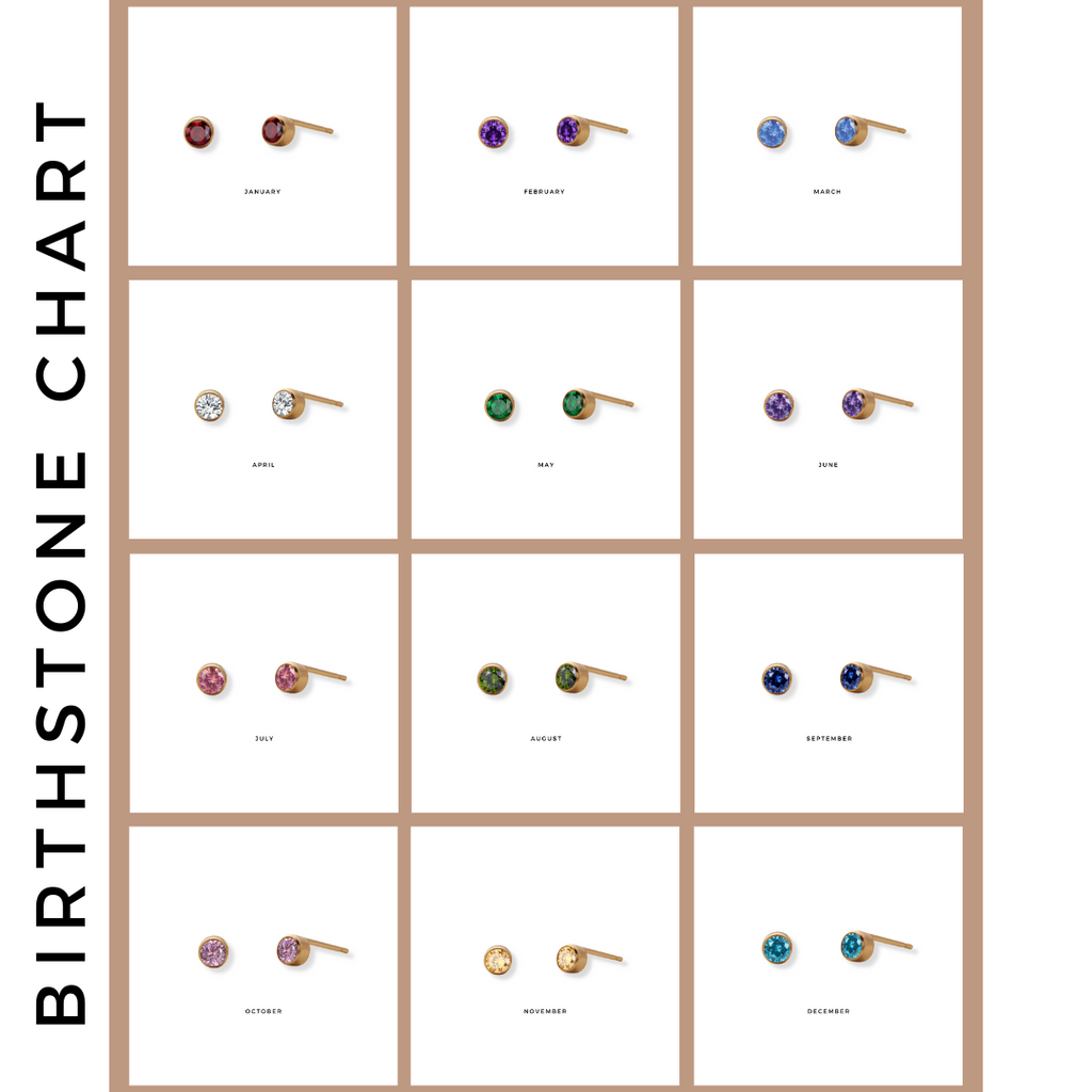 BIRTHSTONE EARRINGS