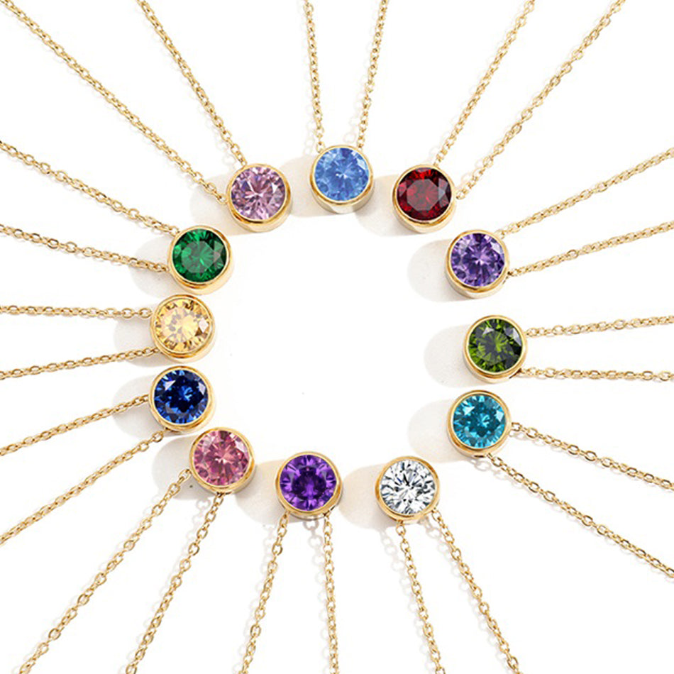 Gold Birthstone Necklaces | Birthstone Necklaces | FLEURENZ